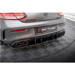 Maxton - Street Pro Central Diffuseur Arriere Mercedes-AMG C43 Coupe / Cabrio C205 Facelift / A205 Facelift Rouge