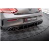 Maxton - Street Pro Central Diffuseur Arriere Mercedes-AMG C43 Coupe / Cabrio C205 Facelift / A205 Facelift Rouge