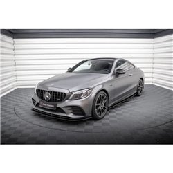 Maxton - Street Pro Rajouts Des Bas De Caisse Mercedes-AMG C43 Coupe / Cabrio C205 Facelift / A205 Facelift Noir-Rouge