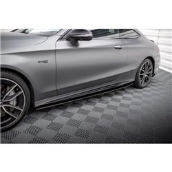 Maxton - Street Pro Rajouts Des Bas De Caisse Mercedes-AMG C43 Coupe / Cabrio C205 Facelift / A205 Facelift Noir-Rouge