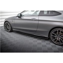 Maxton - Street Pro Rajouts Des Bas De Caisse Mercedes-AMG C43 Coupe / Cabrio C205 Facelift / A205 Facelift Noir-Rouge