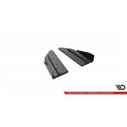 Maxton - Street Pro Lame Du Pare Chocs Arriere Mercedes-AMG C43 Coupe / Cabrio C205 Facelift / A205 Facelift Noir-Rouge + Rabats