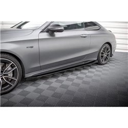 Maxton - Street Pro Rajouts Des Bas De Caisse Mercedes-AMG C43 Coupe / Cabrio C205 Facelift / A205 Facelift Noir + Rabats Brilla