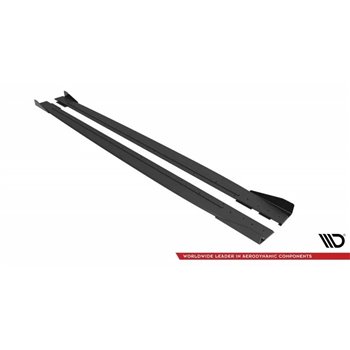 Maxton - Street Pro Rajouts Des Bas De Caisse Mercedes-AMG C43 Coupe / Cabrio C205 Facelift / A205 Facelift Noir + Rabats Brilla