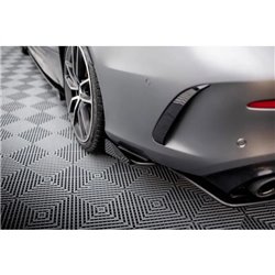 Maxton - Street Pro Lame Du Pare Chocs Arriere Mercedes-AMG C43 Coupe / Cabrio C205 Facelift / A205 Facelift Noir + Rabats Brill