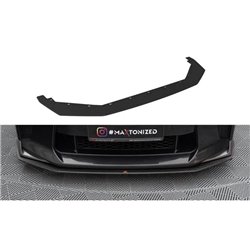 Maxton - Street Pro Lame Du Pare-Chocs Avant Nissan GTR R35 Facelift Noir-Rouge