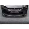 Maxton - Street Pro Lame Du Pare-Chocs Avant Nissan GTR R35 Facelift Noir-Rouge