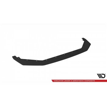 Maxton - Street Pro Lame Du Pare-Chocs Avant Nissan GTR R35 Facelift Noir-Rouge