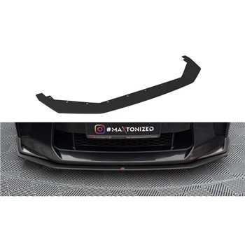 Maxton - Street Pro Lame Du Pare-Chocs Avant Nissan GTR R35 Facelift Noir