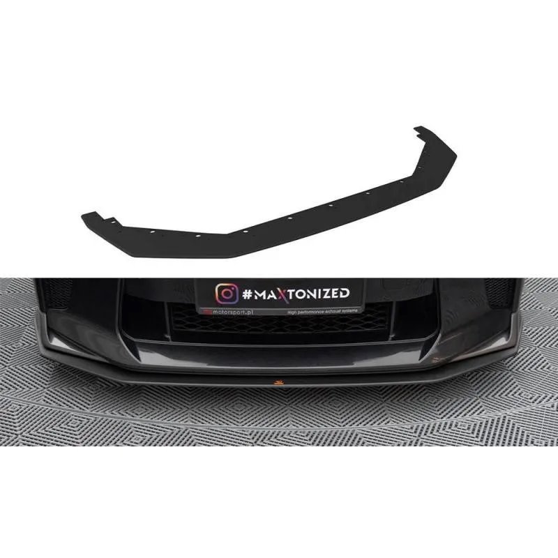 Maxton - Street Pro Lame Du Pare-Chocs Avant Nissan GTR R35 Facelift Noir