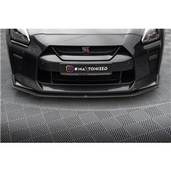 Maxton - Street Pro Lame Du Pare-Chocs Avant Nissan GTR R35 Facelift Noir