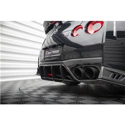 Maxton - Street Pro Central Diffuseur Arriere Nissan GTR R35 Facelift Rouge