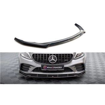 Maxton - Lame Du Pare-Chocs Avant V.2 Mercedes-AMG C43 Coupe / Cabrio / Sedan / Estate C205 / A205 / W205 / S205 Facelift