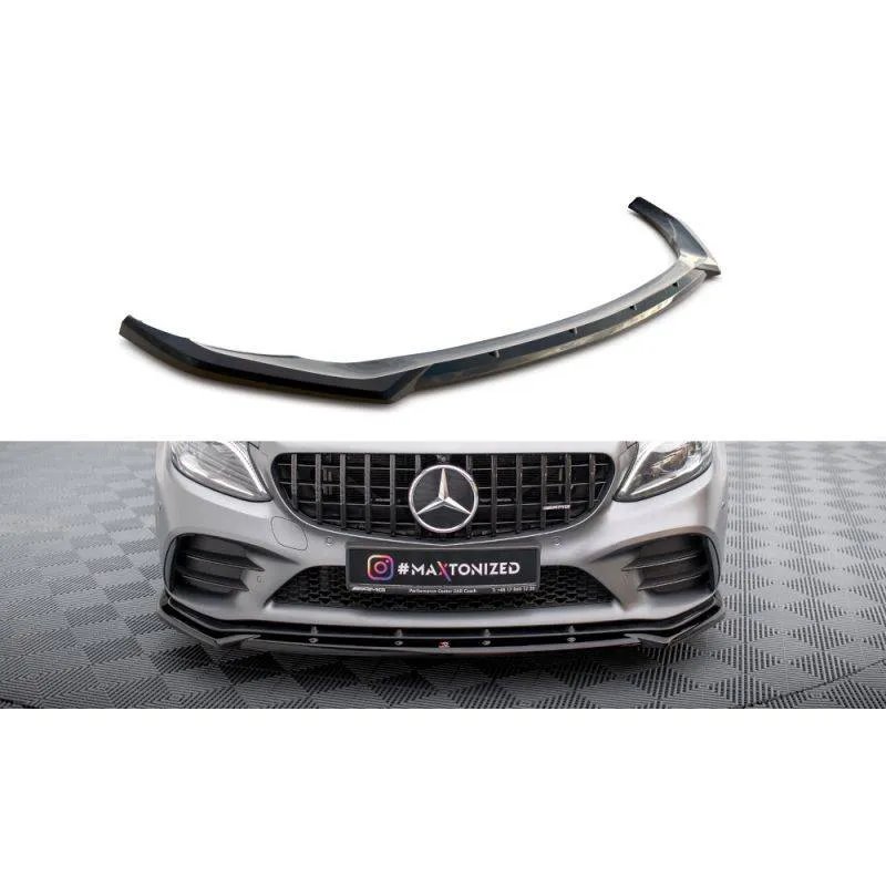 Maxton - Lame Du Pare-Chocs Avant V.2 Mercedes-AMG C43 Coupe / Cabrio / Sedan / Estate C205 / A205 / W205 / S205 Facelift