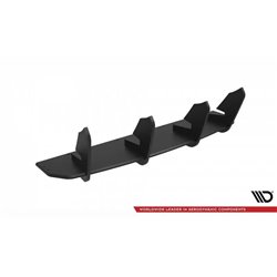 Maxton - Street Pro Central Diffuseur Arriere Nissan GTR R35 Facelift Noir-Rouge