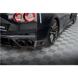 Maxton - Street Pro Lame Du Pare Chocs Arriere Nissan GTR R35 Facelift Noir