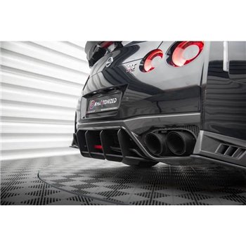 Maxton - Street Pro Central Diffuseur Arriere Nissan GTR R35 Facelift Noir