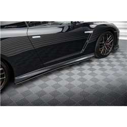 Maxton - Street Pro Rajouts Des Bas De Caisse Nissan GTR R35 Facelift Noir