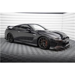 Maxton - Street Pro Rajouts Des Bas De Caisse Nissan GTR R35 Facelift Noir
