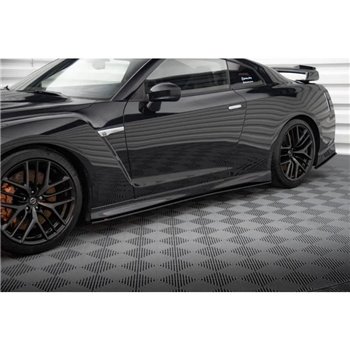 Maxton - Street Pro Rajouts Des Bas De Caisse Nissan GTR R35 Facelift Noir