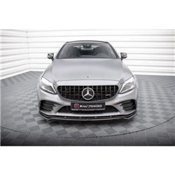 Maxton - Lame Du Pare-Chocs Avant V.1 Mercedes-AMG C43 Coupe / Cabrio / Sedan / Estate C205 / A205 / W205 / S205 Facelift 