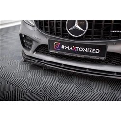 Maxton - Lame Du Pare-Chocs Avant V.1 Mercedes-AMG C43 Coupe / Cabrio / Sedan / Estate C205 / A205 / W205 / S205 Facelift 