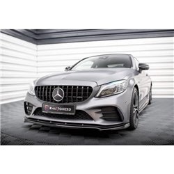 Maxton - Lame Du Pare-Chocs Avant V.1 Mercedes-AMG C43 Coupe / Cabrio / Sedan / Estate C205 / A205 / W205 / S205 Facelift 
