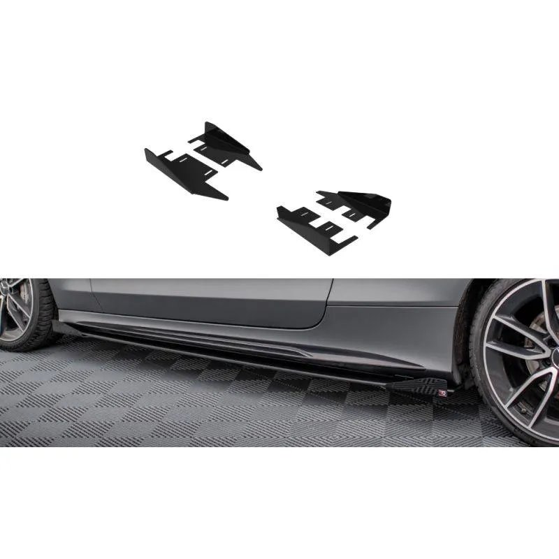 Maxton - Side Flaps Mercedes-AMG C43 Coupe / Cabrio C205 Facelift / A205 Facelift