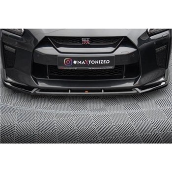 Maxton - Lame Du Pare-Chocs Avant V.2 Nissan GTR R35 Facelift 