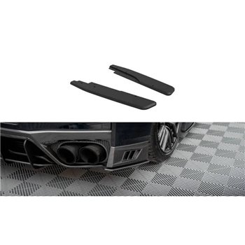 Maxton - Street Pro Lame Du Pare Chocs Arriere Nissan GTR R35 Facelift Noir-Rouge