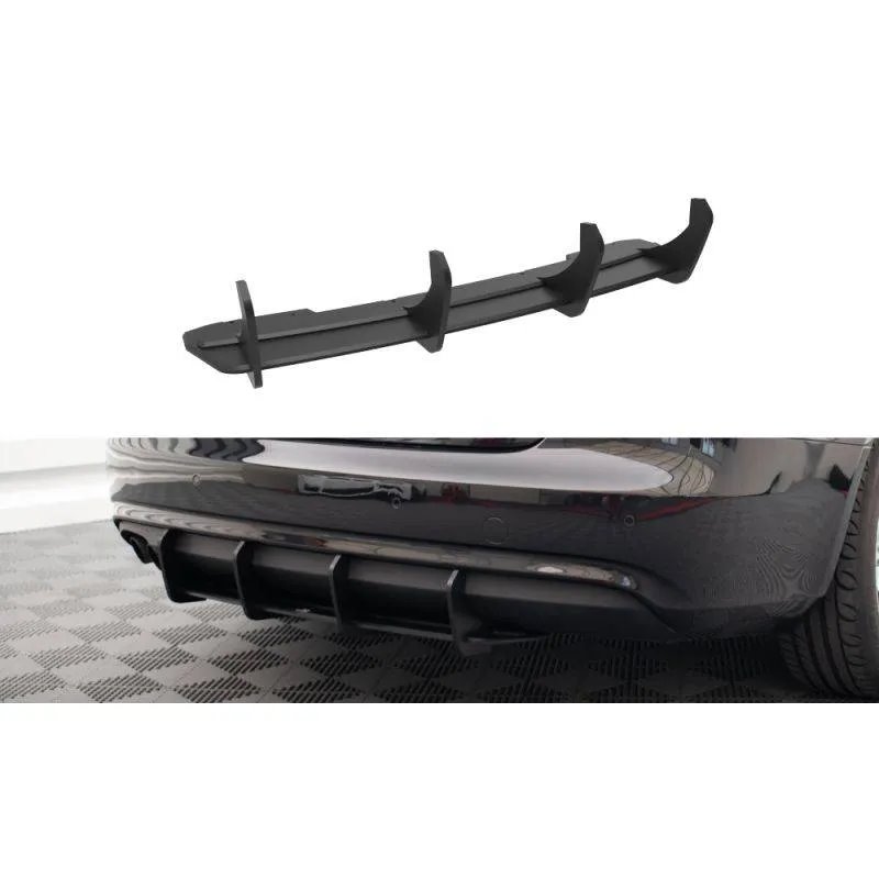 Maxton - Street Pro Central Diffuseur Arriere Audi A4 B8 Facelift Noir