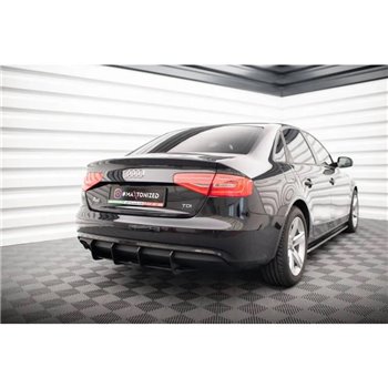 Maxton - Street Pro Central Diffuseur Arriere Audi A4 B8 Facelift Noir