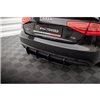 Maxton - Street Pro Central Diffuseur Arriere Audi A4 B8 Facelift Noir-Rouge