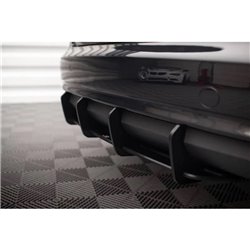 Maxton - Street Pro Central Diffuseur Arriere Audi A4 B8 Facelift Noir-Rouge