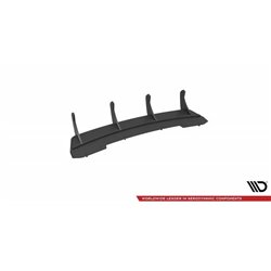 Maxton - Street Pro Central Diffuseur Arriere Audi A4 B8 Facelift Noir-Rouge