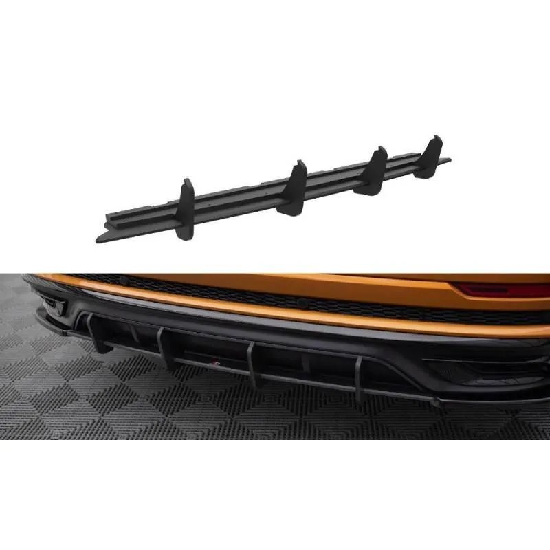 Maxton - Street Pro Central Diffuseur Arriere Audi Q8 S-Line Mk1 Noir