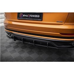 Maxton - Street Pro Central Diffuseur Arriere Audi Q8 S-Line Mk1 Noir