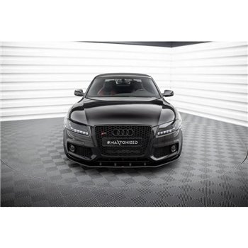 Maxton - Street Pro Lame Du Pare-Chocs Avant Audi S5 / A5 S-Line 8T Noir-Rouge