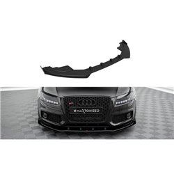Maxton - Street Pro Lame Du Pare-Chocs Avant Audi S5 / A5 S-Line 8T Noir-Rouge + Rabats Brillant