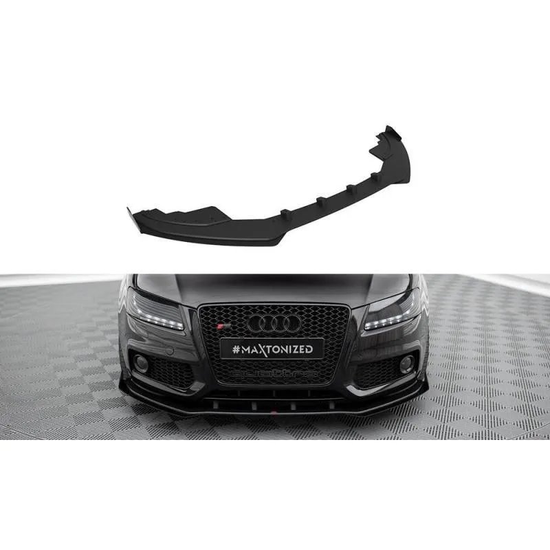 Maxton - Street Pro Lame Du Pare-Chocs Avant Audi S5 / A5 S-Line 8T Noir-Rouge + Rabats Brillant
