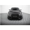 Maxton - Street Pro Lame Du Pare-Chocs Avant Audi S5 / A5 S-Line 8T Noir-Rouge + Rabats Brillant