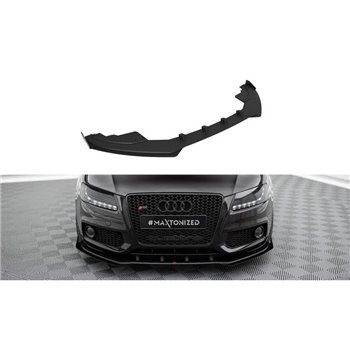 Maxton - Street Pro Lame Du Pare-Chocs Avant Audi S5 / A5 S-Line 8T Noir + Rabats Brillant