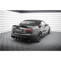 Maxton - Street Pro Lame Du Pare Chocs Arriere Audi S5 / A5 S-Line Coupe / Cabriolet 8T Noir