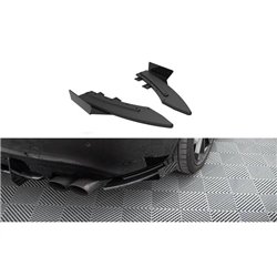 Maxton - Street Pro Lame Du Pare Chocs Arriere Audi S5 / A5 S-Line Coupe / Cabriolet 8T Noir + Rabats Brillant