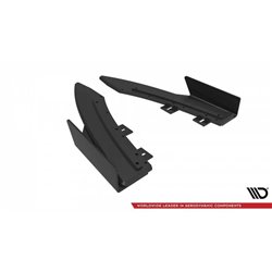 Maxton - Street Pro Lame Du Pare Chocs Arriere Audi S5 / A5 S-Line Coupe / Cabriolet 8T Noir + Rabats Brillant 