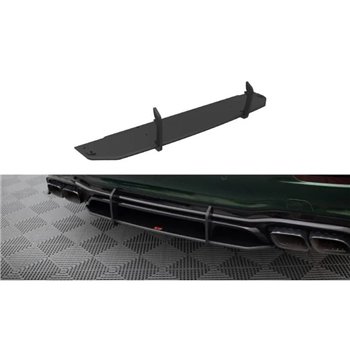 Maxton - Street Pro Central Diffuseur Arriere Mercedes-AMG E63 W213 Facelift Noir-Rouge