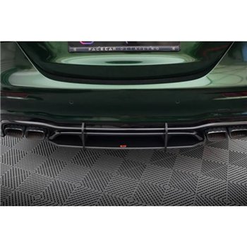 Maxton - Street Pro Central Diffuseur Arriere Mercedes-AMG E63 W213 Facelift Noir-Rouge
