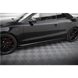 Maxton - Street Pro Rajouts Des Bas De Caisse Audi A5 / A5 S-Line / S5 Coupe / Cabrio 8T / 8T Facelift Noir
