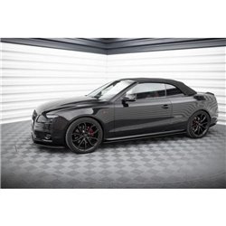 Maxton - Street Pro Rajouts Des Bas De Caisse Audi A5 / A5 S-Line / S5 Coupe / Cabrio 8T / 8T Facelift Noir-Rouge