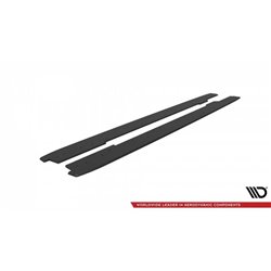 Maxton - Street Pro Rajouts Des Bas De Caisse Audi A5 / A5 S-Line / S5 Coupe / Cabrio 8T / 8T Facelift Noir-Rouge